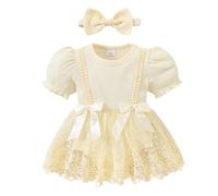 Générique Combinaison bébé Fille élégante en Dentelle avec Tutu et Florale pour Printemps et été