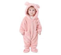 Générique Combinaison Bebe Hiver Chaud Pyjama BéBé Manches Longues Vetement Mignon Fille Manteau Barboteuse Enfant Fourrure Body