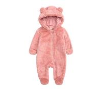 Générique Combinaison Bebe Hiver Enfant Jumpsuit Automne Manteau d'hiver Polaire Capuche Vêtements pour Nouveau-né Ours Neige Pyjama Body