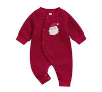 Générique Combinaison Bebe Hiver NoëL, Robe De Noel Fille Pyjama Bebe Fille Barboteuse Chapeau Combipilote BéBé GarçOns PèRe NoëL Ensembles Habit Pere Noel