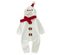 Générique Combinaison Bebe Hiver NoëL, Vetement Bebe Fille Combinaison Fille Barboteuse Garcon Premier Capuche GarçOns Filles Costume Mere Noel Enfant GarçOn Naissance 0-12 Mois