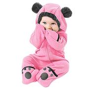 Générique Combinaison Bébé Hiver Polaire à Capuche, Manches Longues, Pilote Ours, Neige