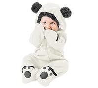 Générique Combinaison Bebe Hiver Polaire Combinaison Pilote Bébé à Capuche, Manches Longues Ours Combinaison de Neige