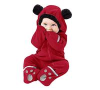 Générique Combinaison Bebe Hiver Polaire Combinaison Pilote Bébé à Capuche, Manches Longues Ours Combinaison de Neige