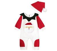 Générique Combinaison Bebe NoëL, Deguisement Bebe Noel Grenouillere Enfant Combinaison Enfant Garcon Une PièCe VêTements Manche Longue Motif Deguisement Mon NoëL BéBé VêTement BéBé GarçOn Filles PèRe