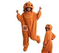 Générique Combinaison Citrouilles Adulte Avec Chaussures En Peluche (2XL)