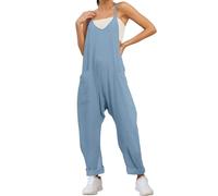 Générique Combinaison de maternité Lahloya, combinaison oversize Lahloya - Combinaisons de maternité et post-partum, combinaisons de grossesse pour femmes (Blue,L)