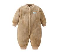 Générique Combinaison De Neige À Capuche Doudoune Bébé Garçon Fille Survêtement Veste Chaud Filles Body Barboteuse Enfant Ski Bebe 0-3 Mois Garcon Cadeau 0-24 Mois 1-2 Ans (Brun,12-18 Mois)