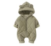 Générique Combinaison De Neige Bébé Chaude Doublée Imperméable Barboteuse Bebe Fille Hiver Petit Bateau Body Lot 3 Mixte Garcon Garçon Capuche Enfants Vêtement Ski (Vert,6-12 mois)