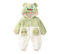 Générique Combinaison de Neige Bébé Enfant Hiver, Chaud Manteau de Neige Nouveau-né 3-36 Mois Bébé Mameluco avec Capuche en Plume | Manteaux Et Blousons Fille | Combinaison en Laine pour Et Enfant