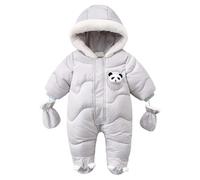 Générique Combinaison de Neige Bébé Enfant Hiver, Manteau D’ hiver Bebe Coupe-Vent Capuche Polaire Vêtements D'Extérieur | Manteau Bebe Fille | GarçOn Et Fille Combinaison Une PièCe Avec Capuche,