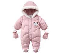 Générique Combinaison de Neige Bébé Enfant Hiver, Manteau D’ hiver Bebe Coupe-Vent Capuche Polaire Vêtements D'Extérieur | Manteau Bebe Fille | GarçOn Et Fille Combinaison Une PièCe Avec Capuche,