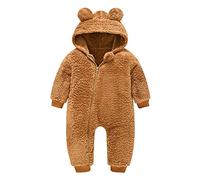 Générique Combinaison de Neige Bébé Nouveau Né, Pull Manteaux Hiver épais Chaud à Capuche idéal pour l’ Hiver, | Combinaison Bebe | Doudoune BéBé GarçOn Fille De Neige