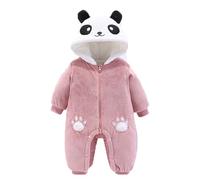 Générique Combinaison De Neige Bébé Ours Oreilles À Capuche Vers Le Bas Idéal Pour L’Hiver Body Barboteuse Hiver Snowsuit 0-24 Mois Naissance Bebe Fille 12 Cadeau 0-24 Mois (Rose,0-3 mois)