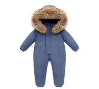 Générique Combinaison de Neige d'hiver pour Bébé Rompers, Pull Manteaux Hiver épais Chaud à Capuche Nouveau-né bébé Oreille Capuche tricoté | Tenue Ski Enfant | Combinaison à