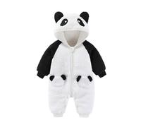Générique Combinaison De Neige Hiver Bebe À Capuche Ours Grenouillère En Polaire Pour Bébé Idéal L’Hiver Manteau Fille Ski Enfant Body 6 Mois Garcon Barboteuse Jaune (Blanc,3-6 mois)