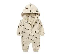 Générique Combinaison De Neige Pour Bébé D'Hiver Garçon Fille 0-18 Mois Manteau À Capuche Fleece Barboteuse Grenouillère Ski Bebe Body Papy Mamie 24 Cadeau 0-24 Mois (Kaki,9-12 mois)