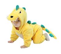 Générique Combinaison De Neige pour Bébé Garçon Et Fille Une Pièce avec Capuche 0-18 Mois Manches Longues Barboteuse Manteau Infantile Ski Enfant Body Papy Mamie Bebe 3 (Jaune,18-24 Mois)