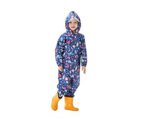 Générique Combinaison de pluie Enfants Garçons Filles Imperméable á Capuche Pantalon Poncho Réutilisable Vetement Manteau Pluie