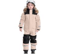 Générique Combinaison de Ski/Snowboard pour Enfants (garçons et Filles), Coupe Vent, idéale pour l'hiver et Les activités de Plein air. Pyjama Combinaison Ado Garçons (Beige, 120)