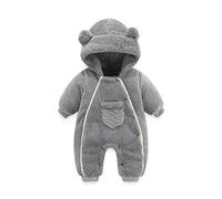 Générique Combinaison Fille Chic Mariage Nouveau-né Infantile bébé garçons Filles Dessin animé à Capuche Barboteuse Polaire Combinaison Manteau Hiver Manteau Enfant en Bas âge avec Poche
