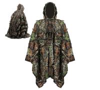 Générique Combinaison Ghillie à feuilles, camouflage thermique Bionics, séchage rapide, imperméable, légère et respirante, poncho pour la chasse, la randonnée, le paintball et l'airsoft