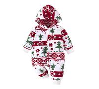 Générique Combinaison Hiver Bebe Garcon, DéGuisement Pere Noel Combi Pilote Bebe Garcon Barboteuse Chapeau Pyjama Noel Fille Ensemble Barboteuse + Bonnet Mon