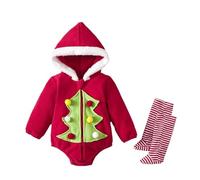 Générique Combinaison Hiver Bebe Garcon, Pyjama De Noel Pyjama Enfant Noel Collant Bebe Fille VêTements BéBé 0-24 Mois, Costume Deguisement De PèRe NoëL Hvier Unisexe GarçOn Naissance 0-12 Mois