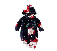 Générique Combinaison Hiver Bebe Garcon, Pyjama De Noel Pyjama Enfant Noel Collant Bebe Fille VêTements BéBé 0-24 Mois, Costume Deguisement De PèRe NoëL Hvier Unisexe GarçOn Naissance 0-12 Mois