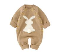 Générique Combinaison Pull en Tricot à Manches Longues pour Nouveau-né, Fille ou garçon, Motif Lapin de Pâques16#Y