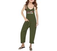 Générique Combinaison Pyjama Fille Combinaison élégante pour Filles pour la Saison Scolaire,Salopette Confortable à imprimé Lettre Jeunes Filles,décontractée à la Mode Un Usage Quotidien,idéale Les
