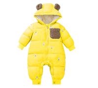 Générique Combinaison Short Fille CéRéMonie Aby Winter Plus Fleece Vêtements d'hiver épais pour bébé Fille Vêtements d'escalade d'hiver Super Mignons en Coton mélangé rembourré