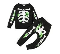 Générique Combinaisons Minceur Nouveau-Né Infantile Bébé Garçons Filles Halloween Pyjamas Costume Costumes Os Vêtements De Nuit Combinaison