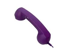 Générique Combiné téléphonique de Type C avec Liaison d ' Appel, Purple | Microphone et écouteur intégrés, connexion Plug-and-Play, combiné rétro