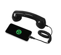 Générique Combiné Téléphonique Rétro, Combiné Téléphonique De Type C, Noir | Le Téléphone Rétro Se Connecte Au Mobile, Haut-parleur Fixe Avec Microphone, Pour Les Appels, Les Discussions Vidéo