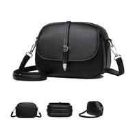 Générique Comebybuy Bags, Comebybuy Crossbody Leather Bag, Casual Satchel Handbag for woman (Black)