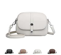 Générique Comebybuy Bags, Comebybuy Crossbody Leather Bag, Women's Casual Satchel Handbag, for Women Travel (White)