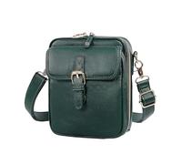 Générique Comebybuys Purse Vintage Mini Messenger Bag, Collaborate Crossbody Leather Bag, 10 Card Slots Anti Theft Purse (Dark Green)