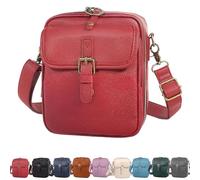 Générique Comebybuys Purse Vintage Mini Messenger Bag, Vintage Cross Body Shoulder Purse with Card Slots (Red)