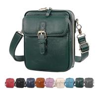 Générique Comebybuys Purse Vintage Mini Messenger Bag, Vintage Cross Body Shoulder Purse with Card Slots (Green)