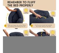 Générique Comfort Dog Bed, Soft Round Pet Lounger, 1 Piece, Raised Edges and Anti-Slip Base, Plush Supportive Sofa for Nighttime Sleep Stormy Weather Daily Nap, Ideal Apartment Bedroom Home Play Area