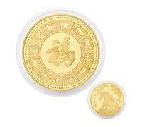Générique Commemorative Coin, Horse Souvenir Collectible Tokens, Embossed Animal Auspicious Chinese Coin, Collectible Display & Storage for Friends Women Men Kids Christmas Holiday Easter Party