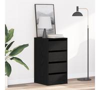 Générique Commode d'angle Chêne Noir 40x41x76 cm Bois d'ingénierie,Commodes,20.8KG-868912