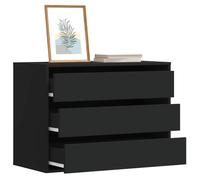 Générique Commode d'angle Noir 80x41x58 cm Bois d'ingénierie,Commodes,26KG-852853