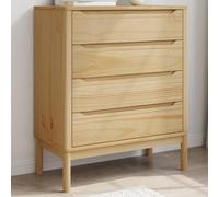 Générique Commode Floro Cire Marron Bois de pin Massif,Commodes,374008