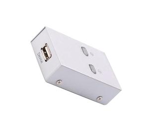 Générique Commutateur USB 2.0 Boîtier en Plastique et Métal Argenté pour D'imprimante Automatique pour Bureau à Domicile ou Petit Professionnel