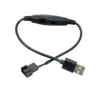 Générique Commutateurs de Ventilateur 4 Broches USB, adaptateurs d ' Alimentation, séparateurs de câbles, connecteurs de Ventilateur USB à 4 Broches 5V à 12V, Adaptateur léger