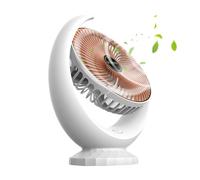 Générique Compact Cooling Fan, Rechargeable Silent Travel Fan, Quiet Ventilator with Multi-Speed Function, Adjustable Desktop, Portable Wind Device with Lightweight Design, Camping Work Office Use