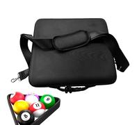 Générique Compact Cue Carrier - Pool Ball Case for Travel | Padded Nylon with Shoulder Strap, Lightweight Storage Box, Tournament Organizer, Indoor Billiards Gear for Clubs