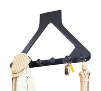 Générique Compact Metal Hooks, Space Saving Organizer, Adjustable Door Hanger, Multi-Room Storage Solution, Bathroom Closet Kitchen Accessory, Home Gear for Apartment, Dorm, Office